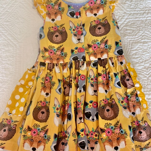 Fall Animal Friends Dress 2t - Picture 2 of 7